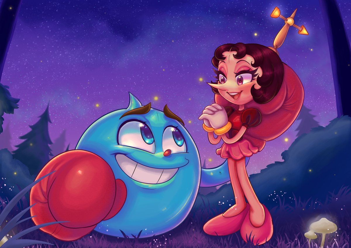 faeriebottle's tweet photo. I'm so excited about the new #Cuphead game, I'll try to be more active with lots of new art! Here are a few of my drawings from the last year. https://t.co/DsKseymO6P