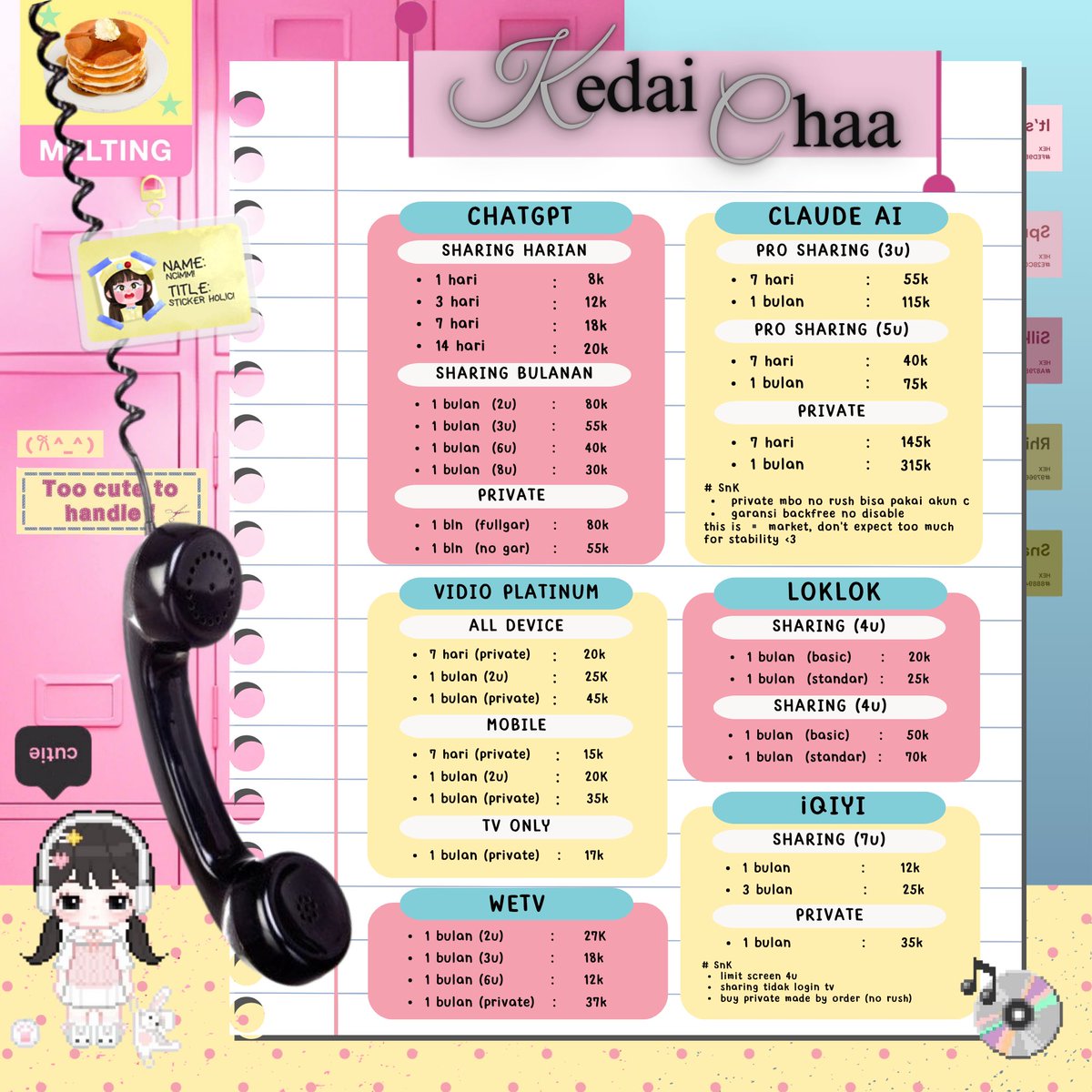 👧🏻 ﹒ chaa’s backup ﹒ 🎀 tweet media
