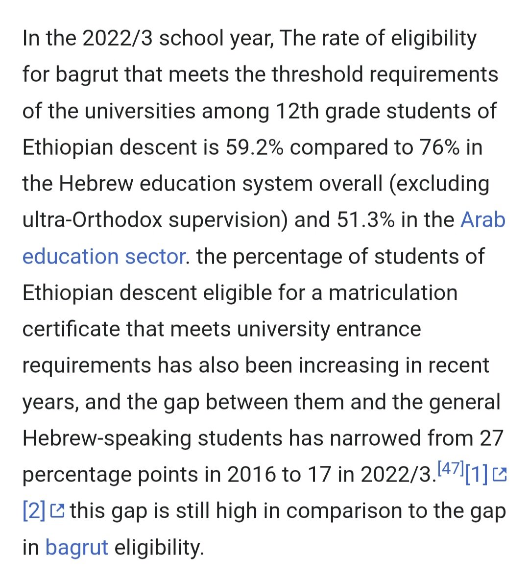 comradepinks's tweet photo. "haven't looked much into the data" and it shows bc if you did you would've known that arab christians are more educated than jews overall. nonetheless, ethiopian jews still do better than arabs economically and in the education sector https://t.co/DOFWYuWver