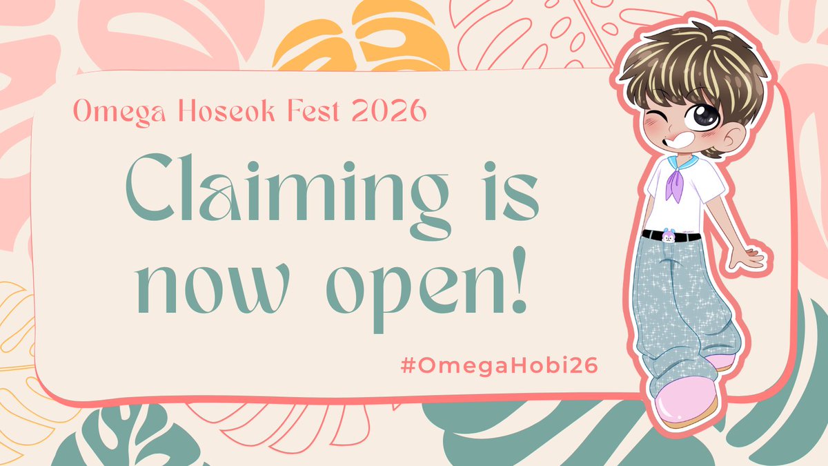 omegahoseokfest's tweet photo. Claiming is now open! 🩷

Claim a prompt in our Ao3 collection: https://t.co/eZdid91Ggt

Fill out a claiming form once you've claimed your prompt: https://t.co/aNnRxKNzQX

Your claim will not be valid unless you claim your prompt AND fill out the form! 💛🐿️ https://t.co/VmqeNNxfZS