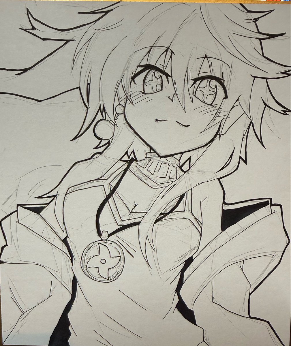 FinalGaro's tweet photo. アナログでガリガリしてる https://t.co/PUKVCLUoL9