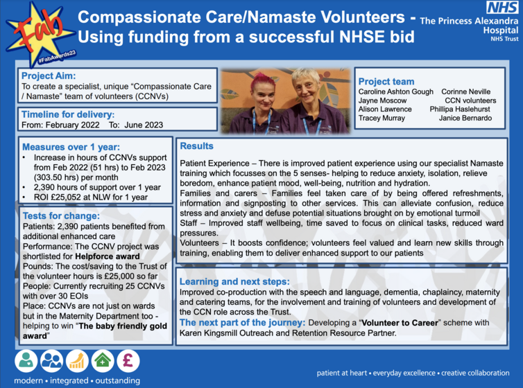 FabNHSStuff's tweet photo. Empathy in action: Meet PHFT Compassionate Care / Namaste volunteers! Committed to offering personalized, dignified support, their CCNV team uplifts spirits and bring warmth to those facing challenges.

https://t.co/aYvkhI2psh

@RoyLilley@NHSHarlow https://t.co/xpNryvCYRC