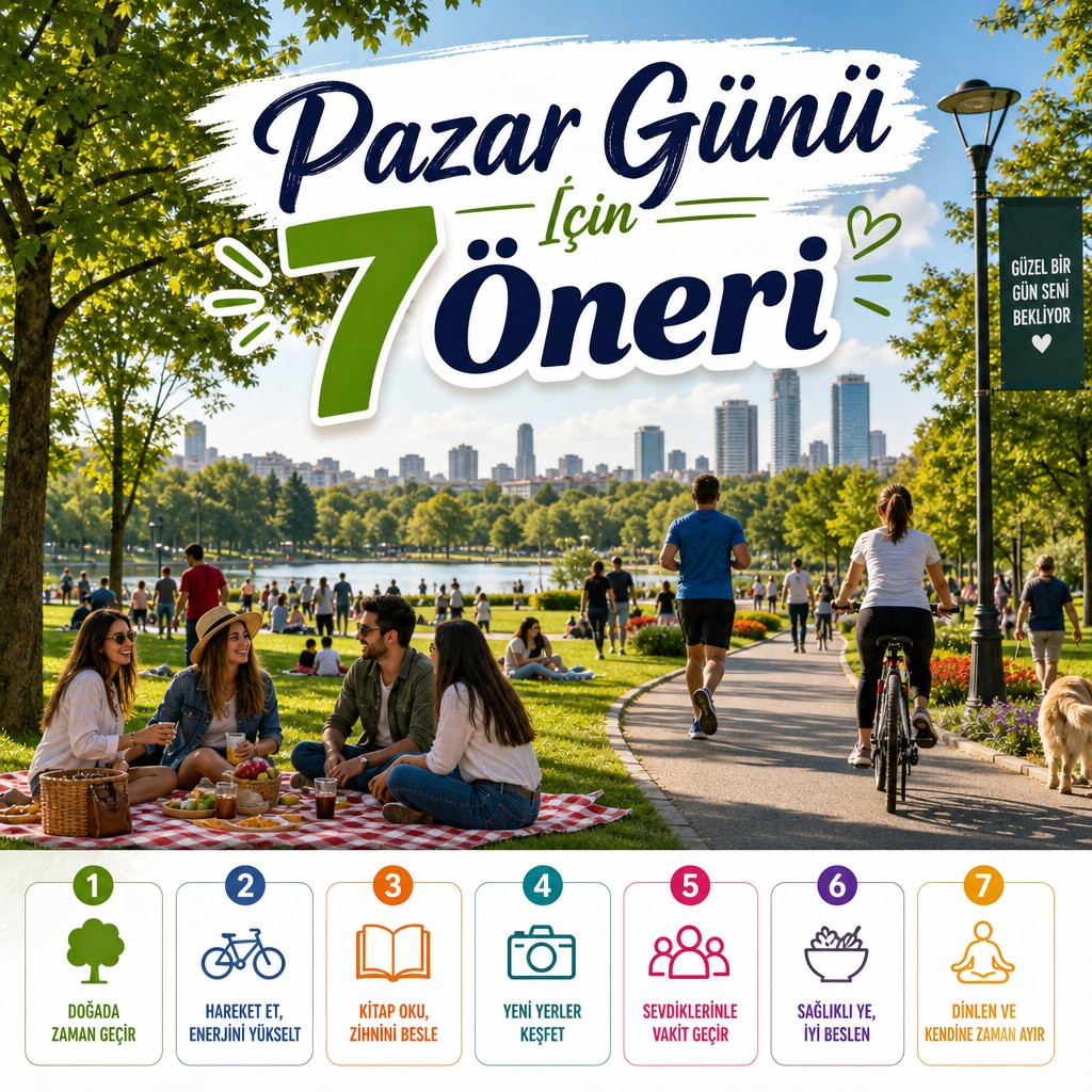 zihnex's tweet photo. Pazar gününü verimli geçirmek için harika 7 öneri! Doğa yürüyüşü, kafe ziyareti, yaratıcı aktiviteler... Hangi aktiviteyi denemek istersin? #RuhSağlığı #KişiselGelişim https://t.co/LnsADuonY4