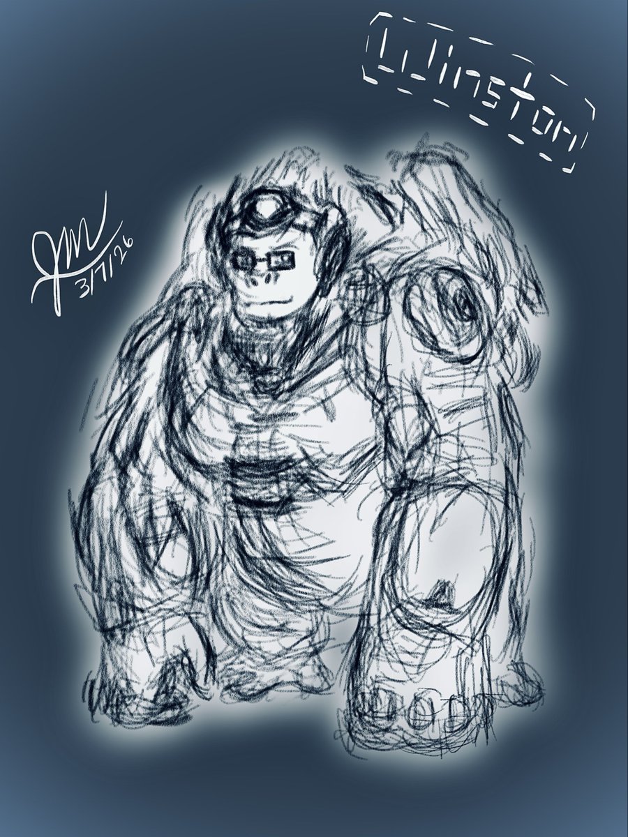 Jarron59453151's tweet photo. Happy (Belated) Birthday to the Big Ape Sceientest of Overwatch!
*-I am a few minutes late and, yes, thereโs a raccoon in one of the pics*
#winston #overwatch #sketch #characterdesign #fanart #winton #birthday #rocketraccoon #crossover #marvelrivals #random https://t.co/AbaLoctSxx