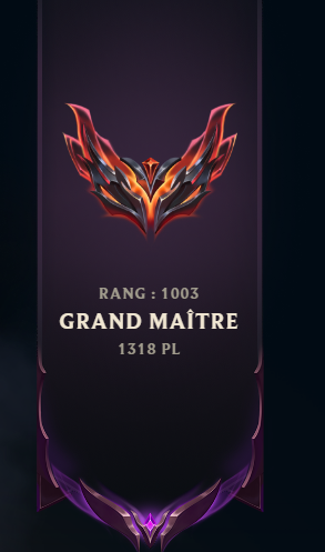 Colomblbl's tweet photo. je repasse GM (TOP 1000+/-) !!! c'était mon petit objectif avant le grand jour et le départ en corée !! je ne pourrai plus jouer ni stream le temps du voyage, alors on se voit là bas 😎 https://t.co/7bIyitbJaZ