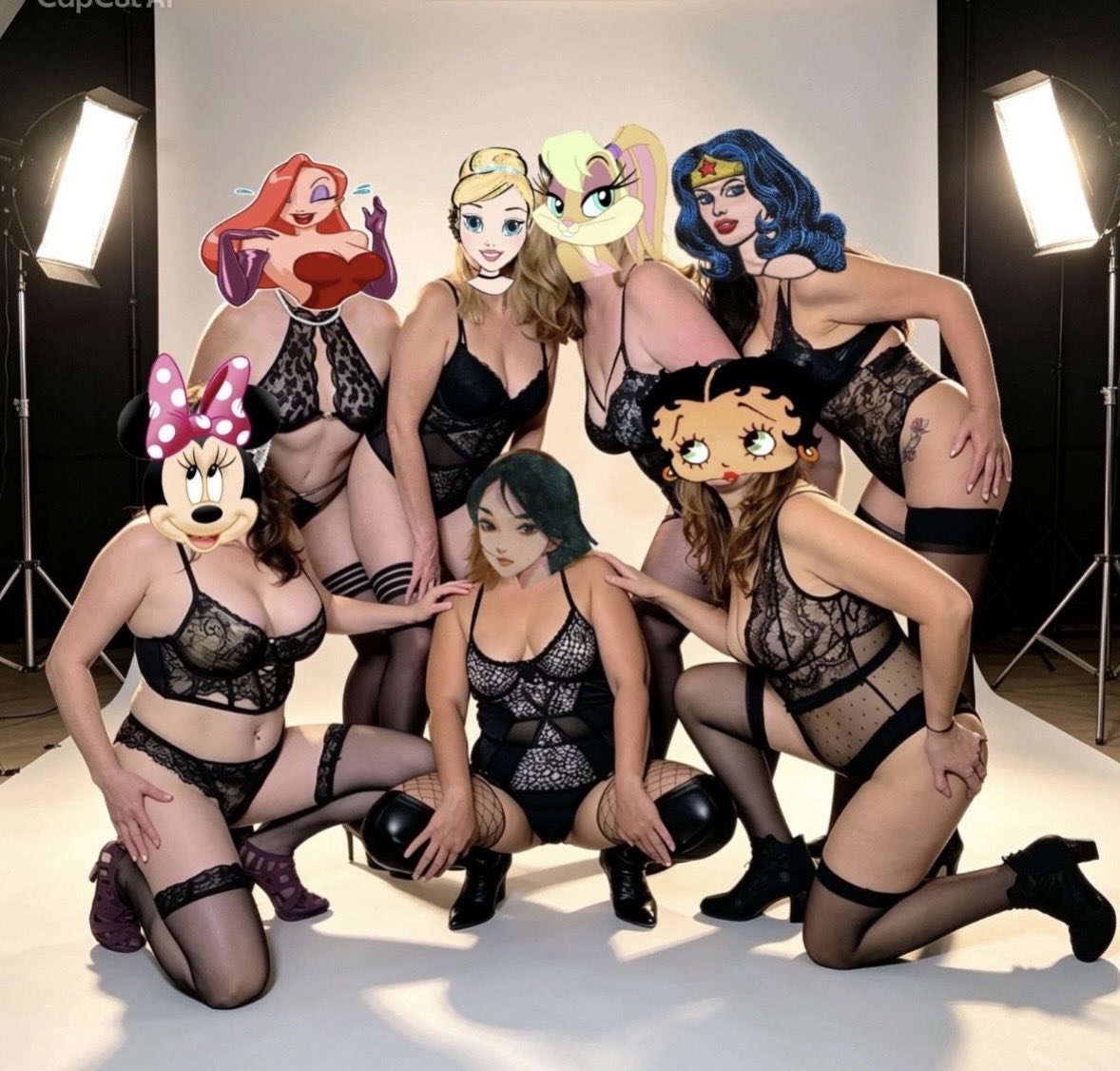 MishRyder's tweet photo. Heels, lace, comical face! Cum and have a good time with this sinful seven! https://t.co/zhu9dsWOf9