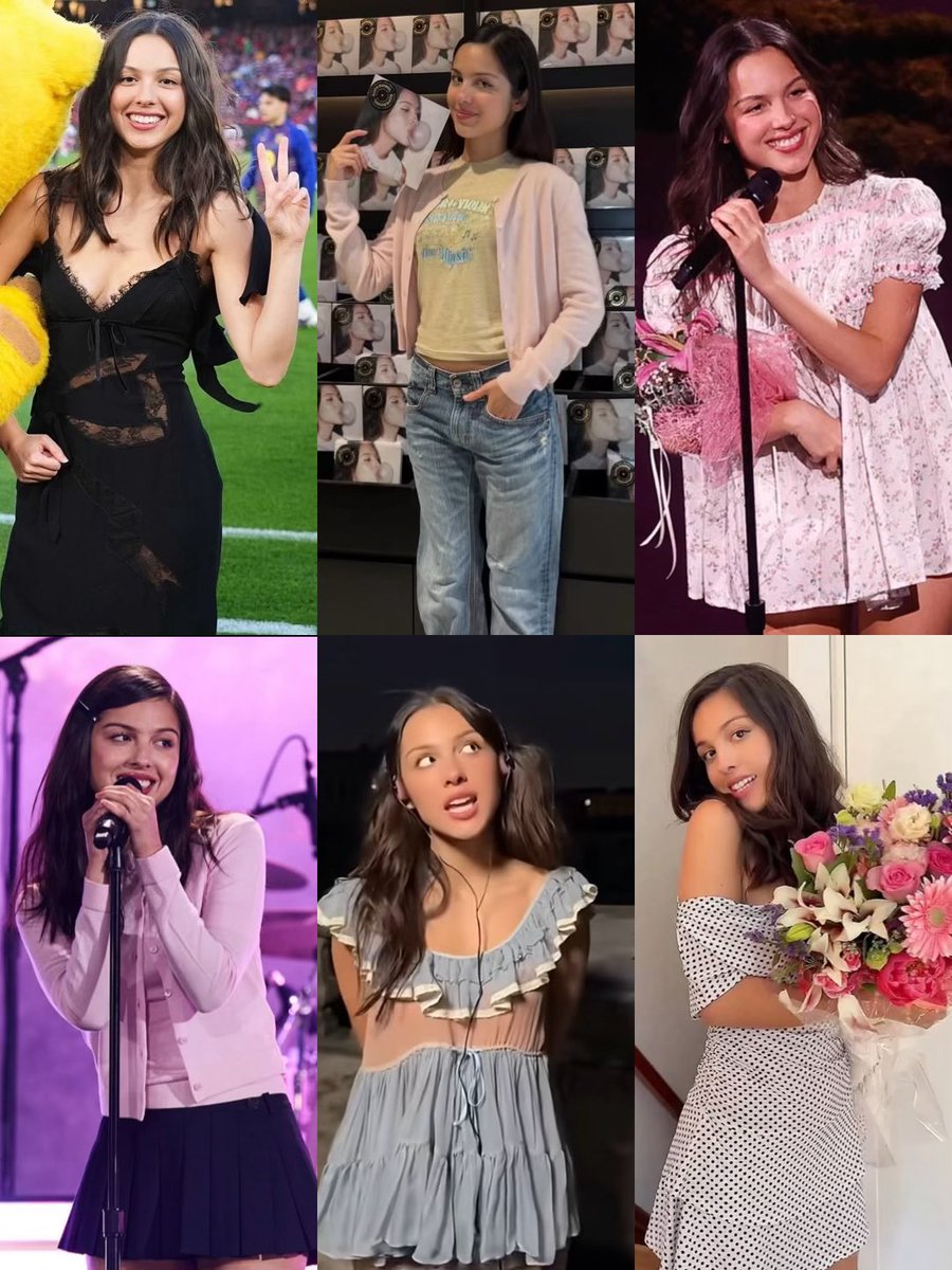 oliviacryse's tweet photo. olivia rodrigo’s outfits during her or3 era https://t.co/DZfGqo0Xue