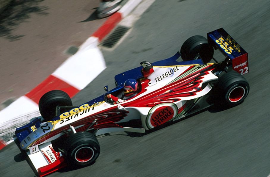 phn16's tweet photo. 1999 GP Monaco (Jacques Villeneuve) BAR 001 - Supertec https://t.co/4qgZV79e9I