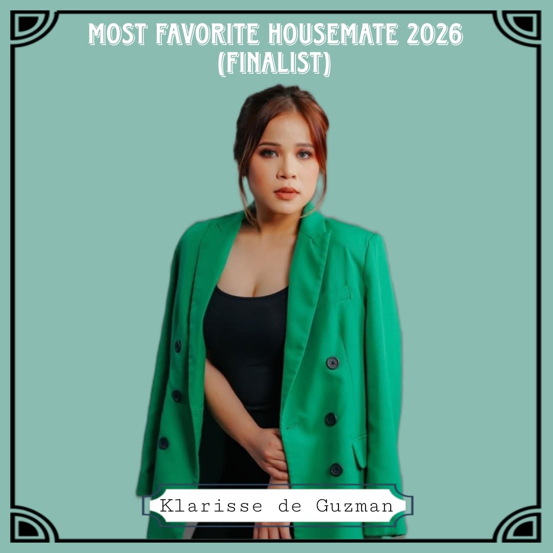 PBBPoll_'s tweet photo. Vote for #KlarisseDeGuzman for the ‘Most Favorite Housemate 2026’!!

RT = 2pts
LIKE = 5pts

#PBBPoll https://t.co/obuu7eguCo