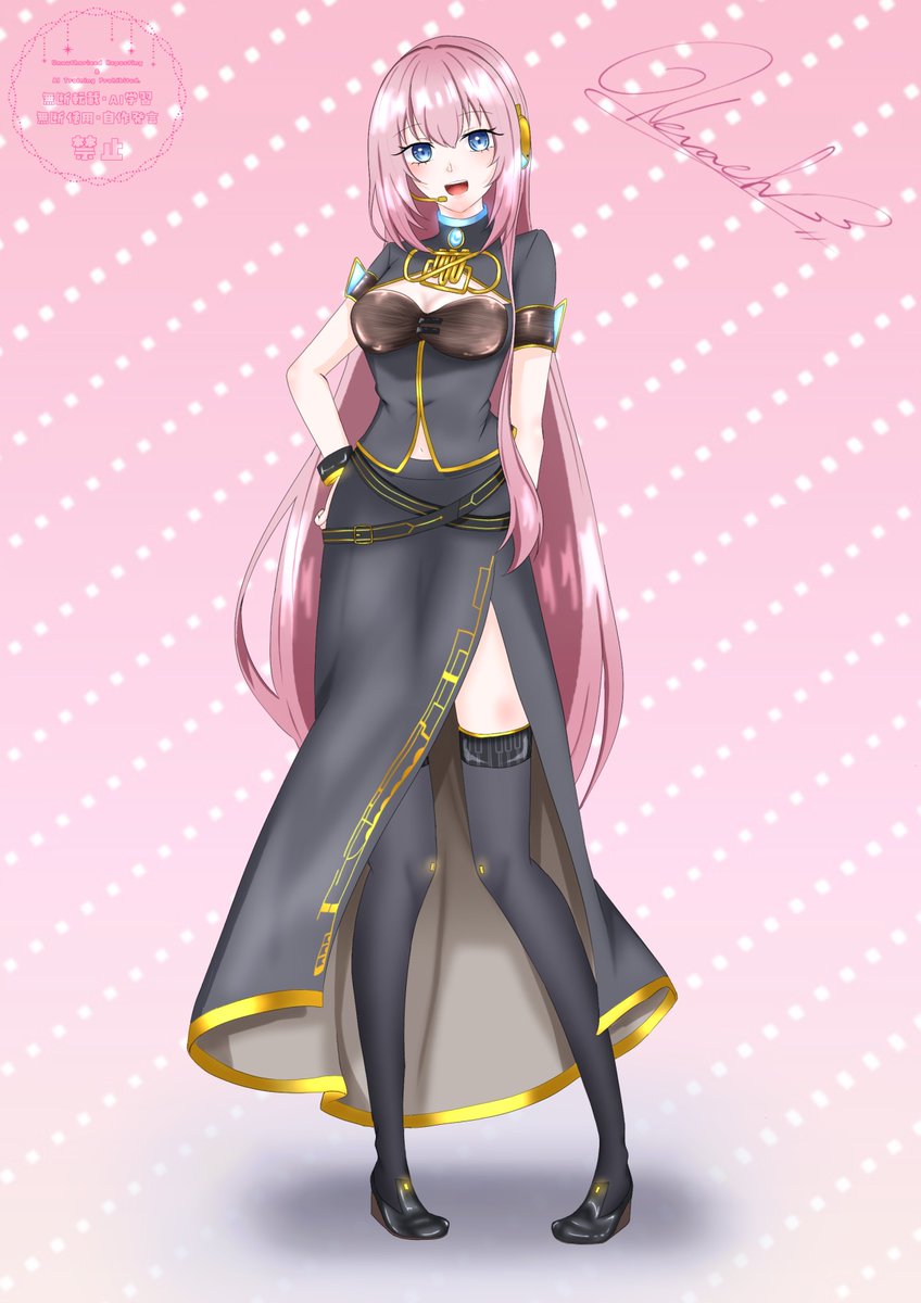 ___xNEVAEHx___'s tweet photo. 巡音ルカ　（IF・V2・V4X・SP）

服の質感にこだわりました✨ https://t.co/vI2qEh1N2w