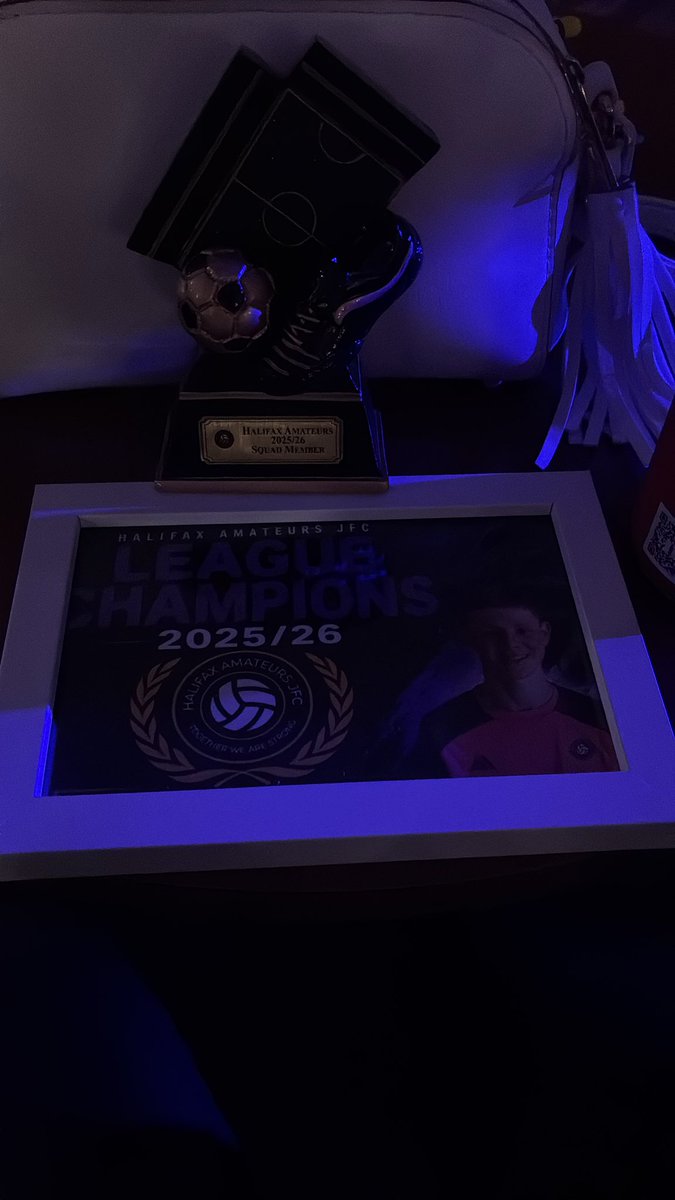 bev28terrier's tweet photo. Had a lovely night out at T’s Football Presentation. League winners. Next week, we collect the trophy at the League Presentation down at the Accu https://t.co/q5qEnupv6M