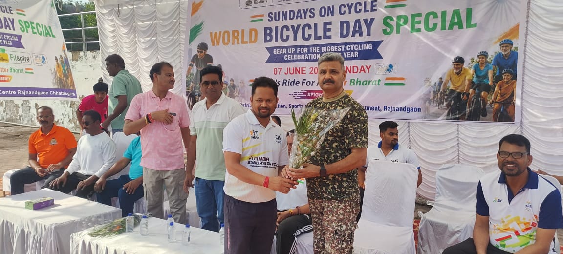 raut_sukdev's tweet photo. WORLD BICYCLE DAY Celebration 7Th June 2026 AT STC Rajnandgaon Chhattisgarh https://t.co/T27J11a32Q