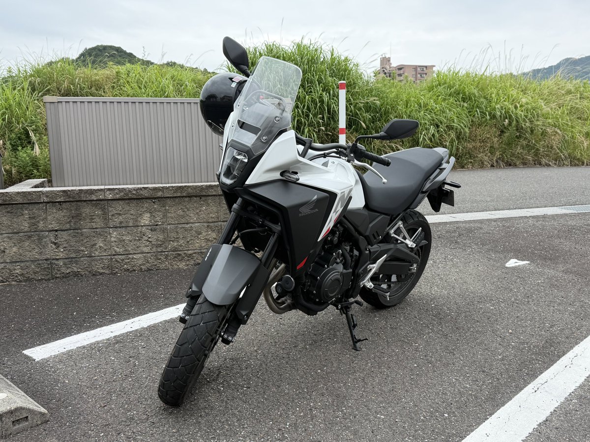 ImSena0122's tweet photo. 先日のツーリングの相棒。
初めてのツアラー？アドベンチャー？バイク
#honda #nx400 https://t.co/0fNMF5SjeL