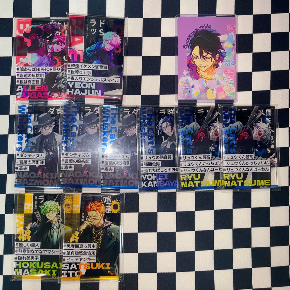 angyeong_tokki's tweet photo. 【交換 譲渡】パラライ スマべ アクスタ アクリルカード 特典 コースター ステッカー

▼譲
アレン 夏準 アン *直明 匋平 リュウ *四季
珂波汰 那由汰 *善 北斎 *紗月 *玲央

▼求
依織 ＞ 定価

📌6/9 16時以降池袋手渡しor郵送
📌譲渡は*印且つ特典以外

よろしくお願いします🐅⚡︎ https://t.co/ng6OXLmlyD
