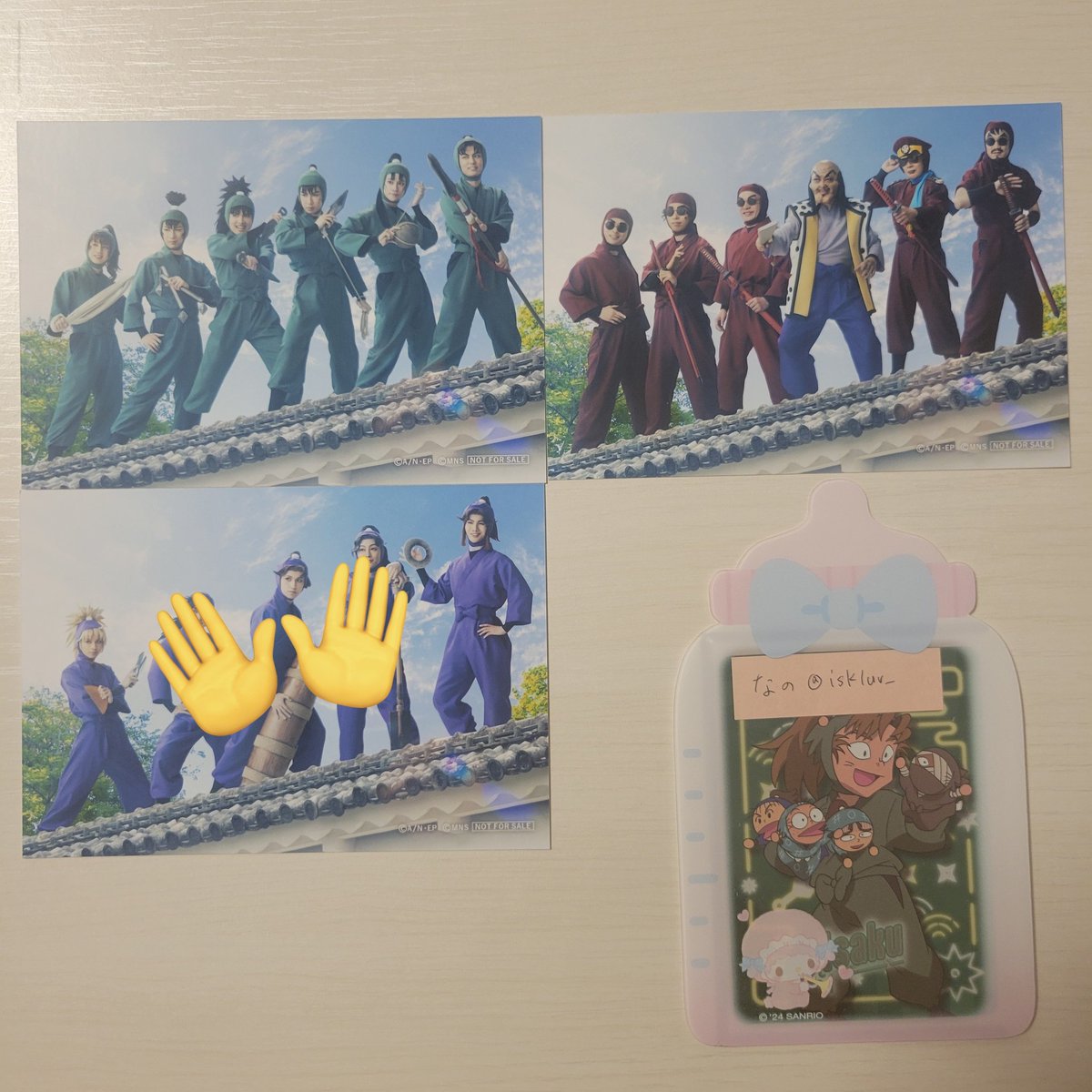iskluv_'s tweet photo. 【交換】 忍たま乱太郎 忍たま プロ忍の朝も早い！の段 フェア 特典 忍ミュ ブロマイド

譲 忍ミュ特典(6年生、ドクタケ)
求 善法寺伊作(プロ忍の朝は早い＞異種)

大阪手渡しまたは郵送でのお取引希望。
2枚纏めての取引のみ。
お気軽にお声がけください。 https://t.co/zs36BpF78z