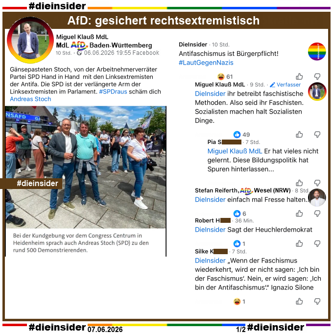 Die_Insider's tweet photo. Rund 500 Menschen demonstrierten in #Heidenheim gegen die rechtsextremistische #AfD!
 
#Antifaschismus ist Bürgerpflicht! #LautGegenNazis

#NiemalsAfD #AfDVerbot #BadenWürttemberg 
#GemeinsamGegenHass #DieInsider https://t.co/58aRyGkcz6