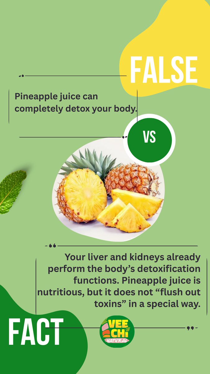 ChikaodiVivian's tweet photo. False and Fact about Pineapple juice.

Send a dm to place orders.
📍Wimpey, Port Harcourt.
Pick up and dispatch options available https://t.co/Yi5vXBUdjf