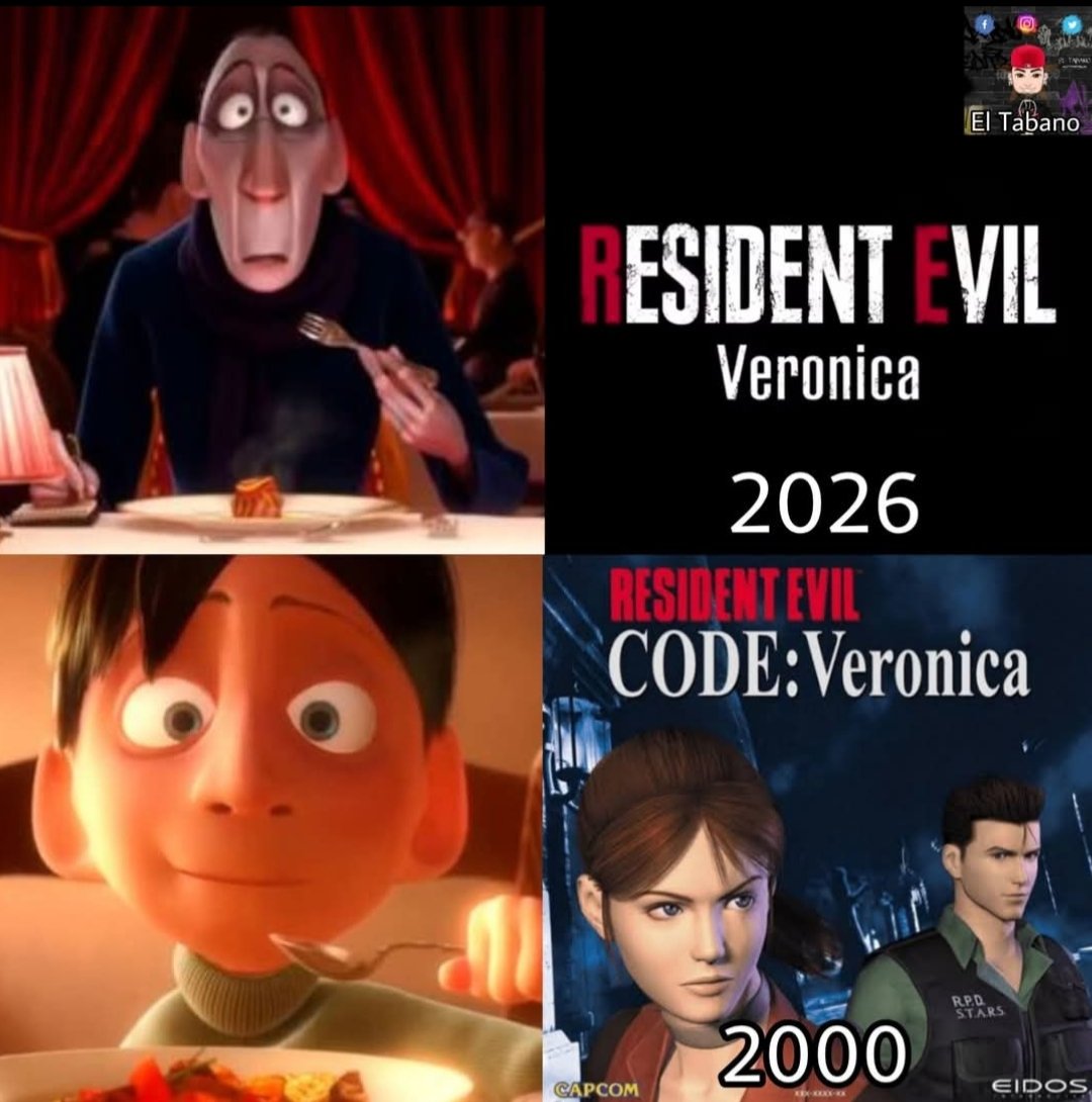 Sith_tj's tweet photo. #residentevil #codeveronica 
Sabíamos
 pero no sabíamos cuando 🤷
Se pasado de vGs 👀

#gaming https://t.co/TMCSJazEOw