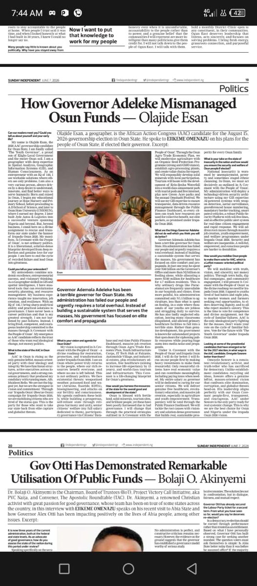 IMRAN2603440755's tweet photo. I told a civil servant in Modakeke yesterday that they will cry rivers if they mistakenly re-elect this scam called @AAdeleke_01 just like  Aregbe did them when he ran away with their contributory pension money. 
#OsunDecides https://t.co/JqwxWZaGMc