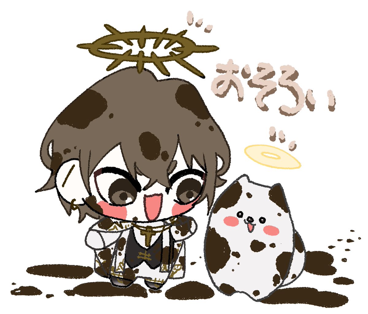 higure_moon's tweet photo. 👼おそろい！
#加画美 https://t.co/dROHLW4N4D
