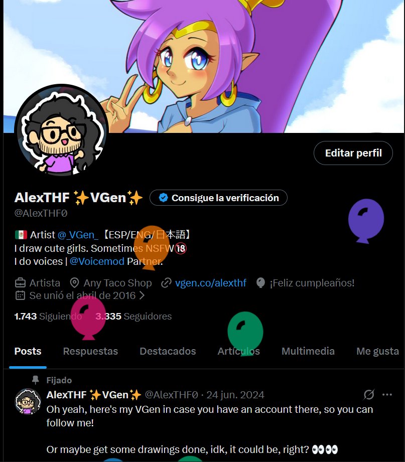 AlexTHF0's tweet photo. aaaaaayyyyyyy
balloon day!

I may have a Kit Bodega drawing in process to post it today ~ https://t.co/WHSrZKXpGY