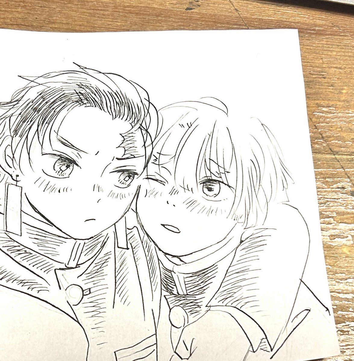VUKv3qy5UKGbERm's tweet photo. 👹滅の🔪竈🎴炭🎴郎 ×我⚡善⚡プチオンリー
「たんと笑って全部愛して」の継続開催お願いします🙏🙏🙏

過去絵の焼き直しですが取り急ぎ賑やかしになれば🙏
#ひらいて赤ブー https://t.co/uagr50M6yK