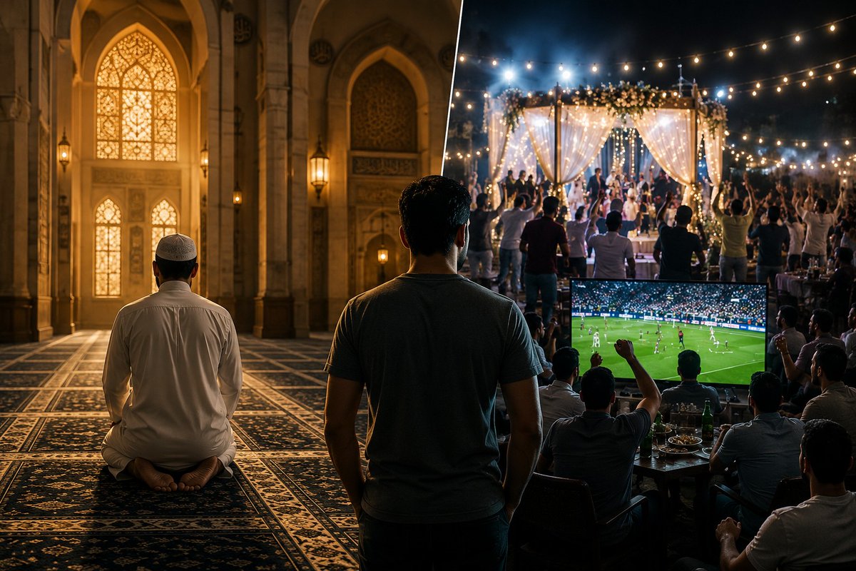 gaboob_ali's tweet photo. حيّ على الصلاة حي على الفلاح

فلاح الدنيا لا يسبق فرض الله ولا ينبغي أن تزاحم الأعراس والفعاليات والبطولات وقت الصلاة مثل صلاة العشاء او اي فرض اخر 

كل منشط يمكن تأجيله أو تأخيره أما الصلاة في وقتها فهي أعظم بركة وأولى اهتمام منا جميعًا https://t.co/xW1D92n26c