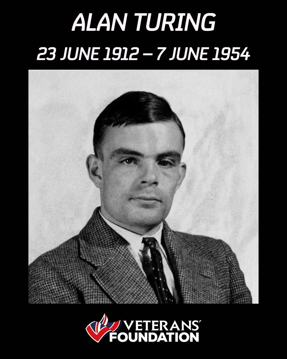 VeteransFdn's tweet photo. Today, we remember Alan Turing, who died on 7 June 1954.

A mathematician, codebreaker and pioneer of modern computing, Turing's work helped shorten the Second World War and laid the foundations for technologies that shape our lives today.

For decades, his achievements went largely unrecognised, and he faced profound personal challenges because of who he was. Yet his contribution to science, innovation and society remains extraordinary.

On the anniversary of his death, we honour a man whose ideas changed the world and whose legacy continues to inspire generations of thinkers, problem-solvers and innovators.

Photo: Princeton University Archives – Public domain (via Wikimedia Commons)