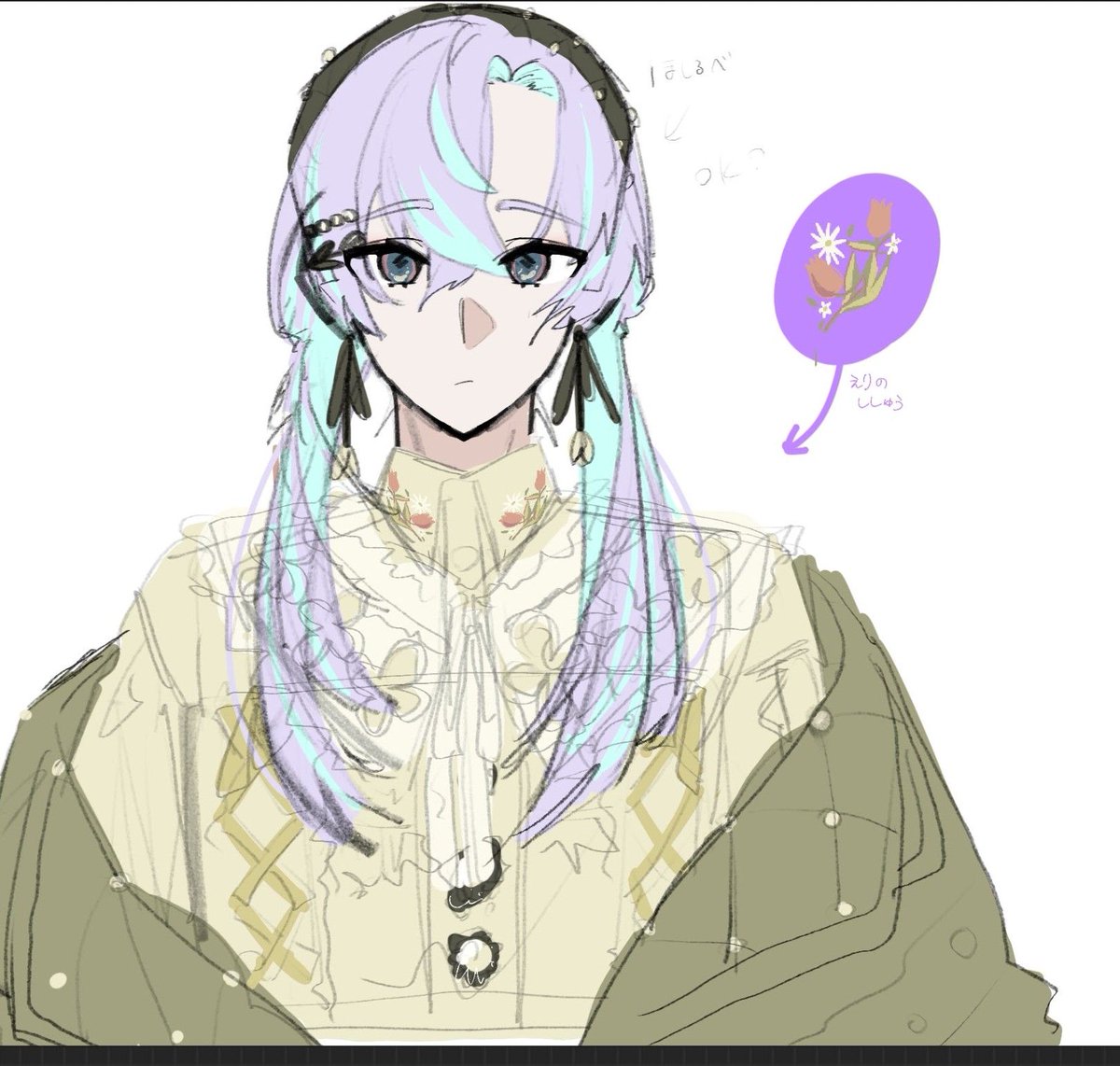 mor4mooo's tweet photo. ⚠捏造衣装　お気に入りです。
誰かこの衣装使ってイラスト描いてくださいおねがいします https://t.co/yft39l35ga