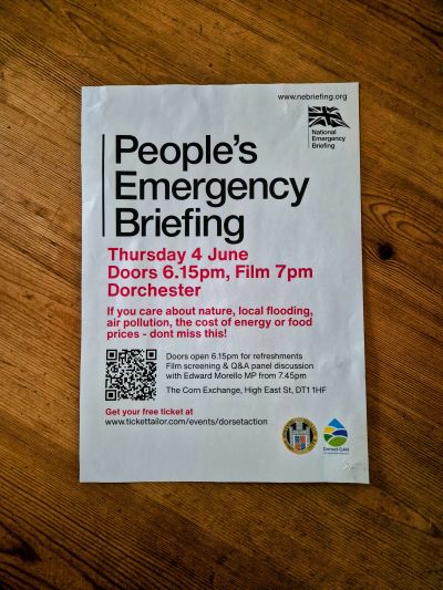 helpandkindness's tweet photo. What can Dorset do about the climate emergency? The People's Emergency Briefing screening in Dorchester brought people together to explore practical local action—from community climate groups and nature recovery to building a more sustainable food system… https://t.co/jSm2cq37dK https://t.co/EBYXYlULbR