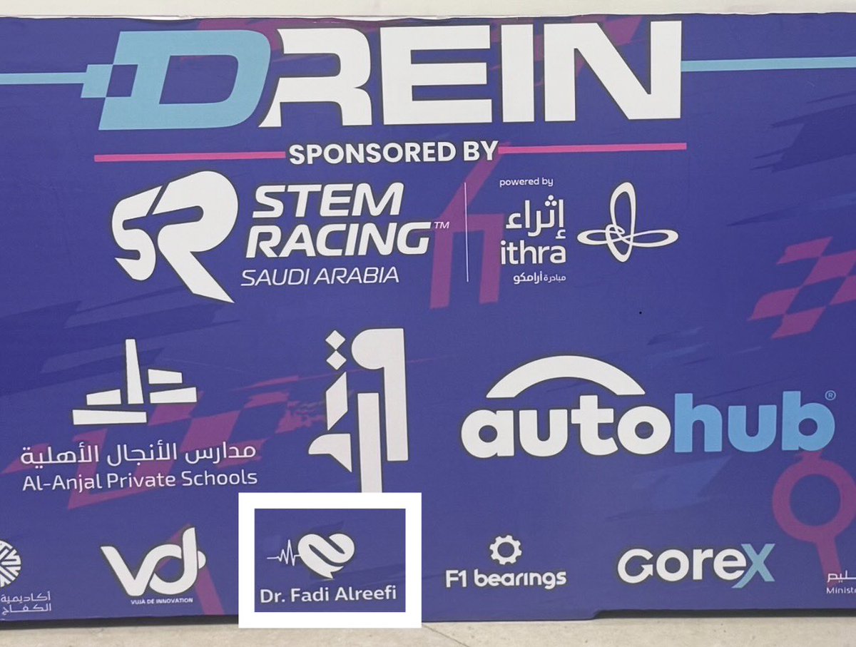 FadiAlreefi's tweet photo. نفخر بدعم فريق STEM RACING - DREIN الذي حقق عدة جوائز و المركز الرابع وتأهل للمسابقة العالمية في سنغافورة 🇸🇬🏎️
إنجاز مميز يعكس العمل الجاد والطموح والإبداع. نتمنى لهم المزيد من النجاح والتميز في المنافسات العالمية القادمة.
#SteamRacing #F1inSchools #SaudiTalen https://t.co/896NE18vtP