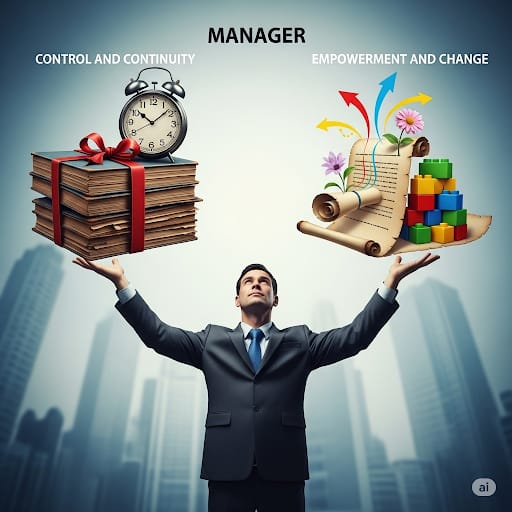 AwamlehRaed's tweet photo. When I asked #AI #Gemini to make an image of the paradoxes of management and I did not provide any details, this is the result.
 طلبت من gemini ان يصمم صورة لمفارقات الادارة من غير ان اعطيه اية تفاصيل، و هذه هي النتيجة. تبدو و كانها متناقضات. https://t.co/grEEIgLqh5
