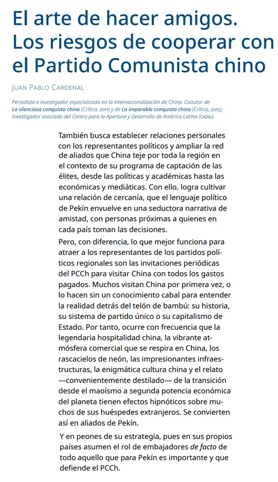 Xiani_PCh's tweet photo. Ahora que lo de los tejemanejes de nuestros políticos con China/Huawei está en el agenda setting mediático, he recordado esto de Juan Pablo Cardenal... https://t.co/j2BgBfhUQ4
