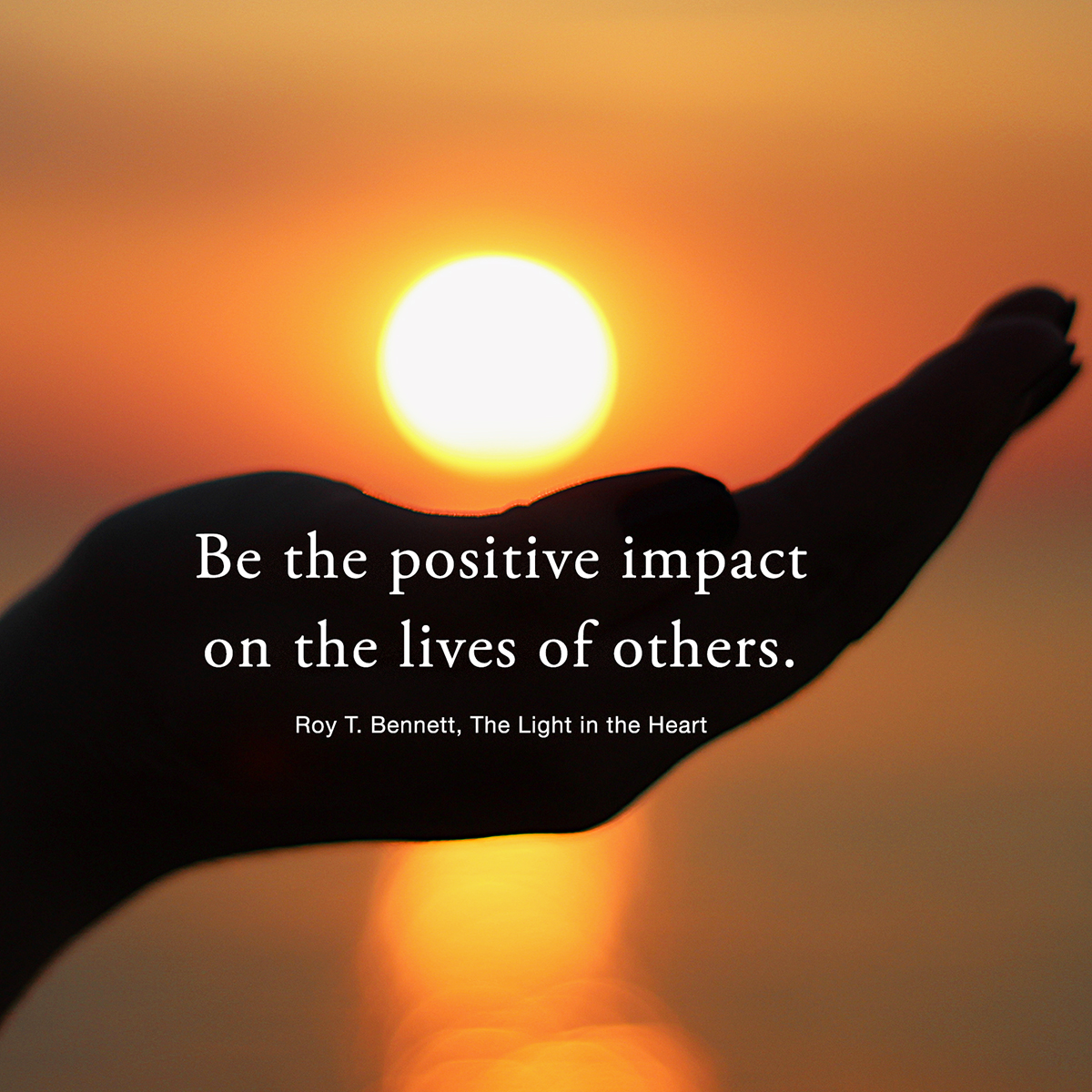 InspiringThinkn's tweet photo. Be the positive impact on the lives of others.
Roy T. Bennett, The Light in the Heart https://t.co/CbKqVlxP7y