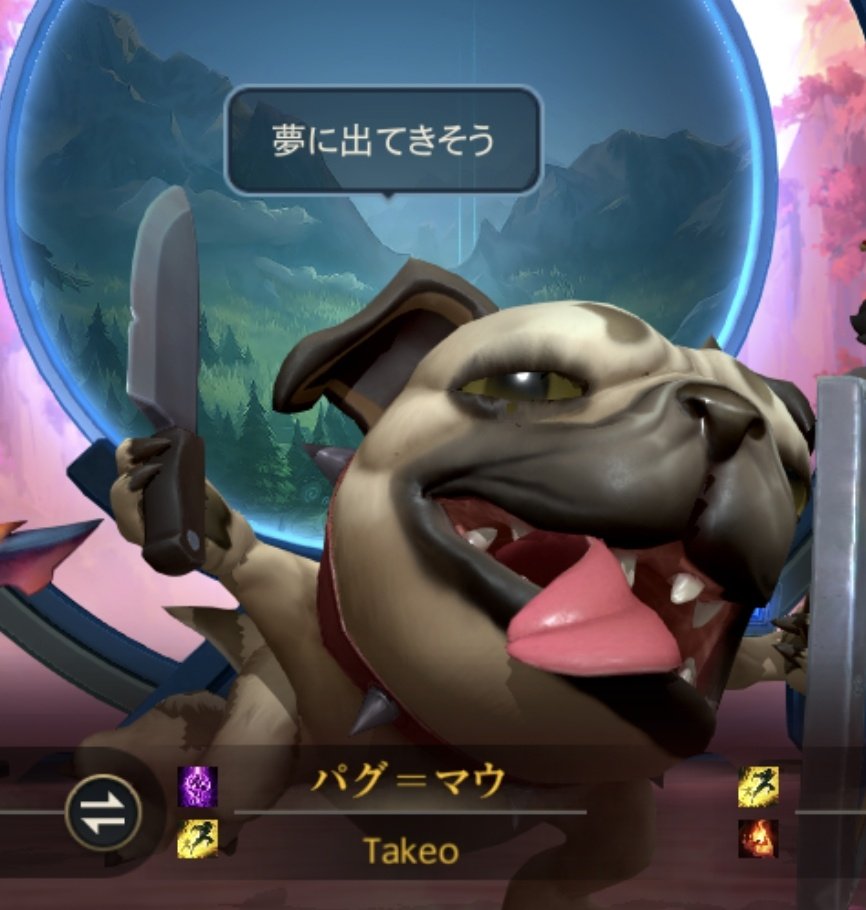 takeOurelionSol's tweet photo. 初めて使ったけどパグマウかわいかった https://t.co/sGlrNWmNGB
