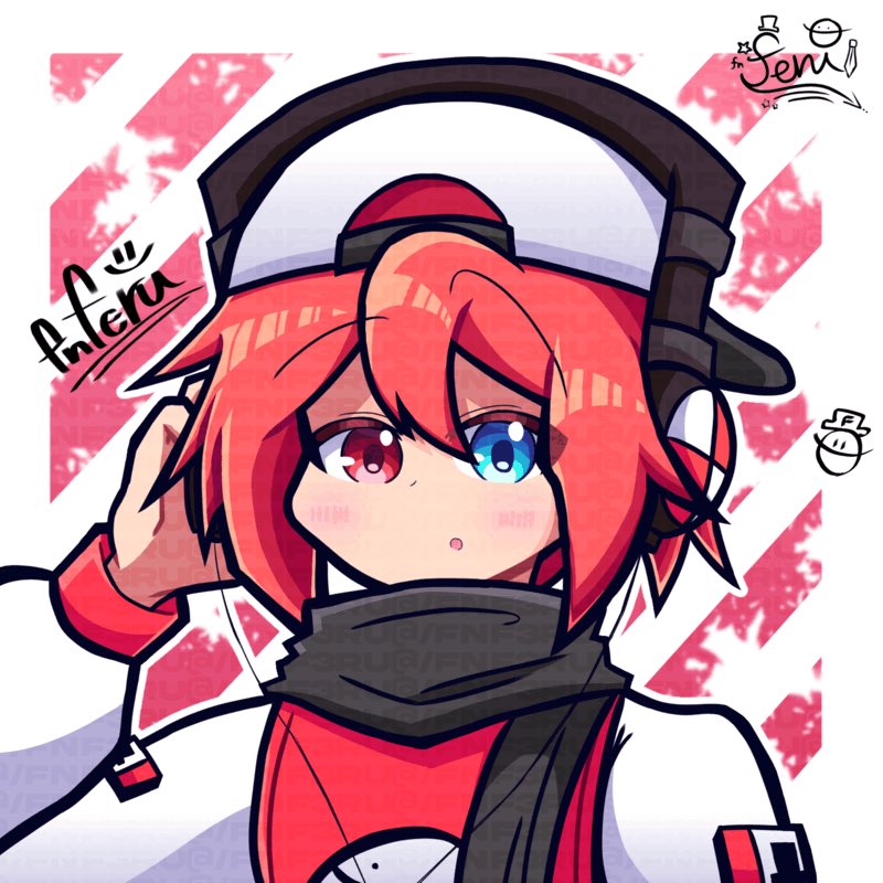FnF3ru's tweet photo. やる気が多少戻ってきたから久しぶりにアイコン用に描いたイラスト https://t.co/3vYFpPbefQ