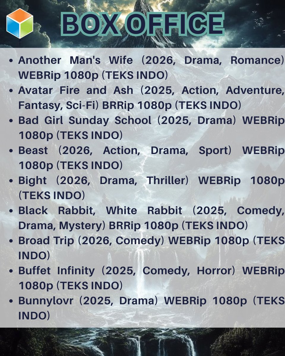 PandoraNet's tweet photo. Koleksi terbaru Movie Barat.. Update terus koleksi movie mu guys.. ditunggu kedatangannya di Pandora Net

#warnet #warnetjogja #multimedia #movie #series #serial #korea #jepang #mandarin #dramakorea #anime #dolanjogja #visitjogja #yogyakarta https://t.co/lyESpObuyk