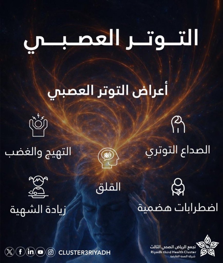 _afifgh's tweet photo. 💡| #معلومة_تهمك 
الوعي بأعراض التوتر خطوة نحو توازنٍ نفسي أفضل ⬇️

#تجمع_الرياض_الصحي_الثالث https://t.co/rAPiMgQizx