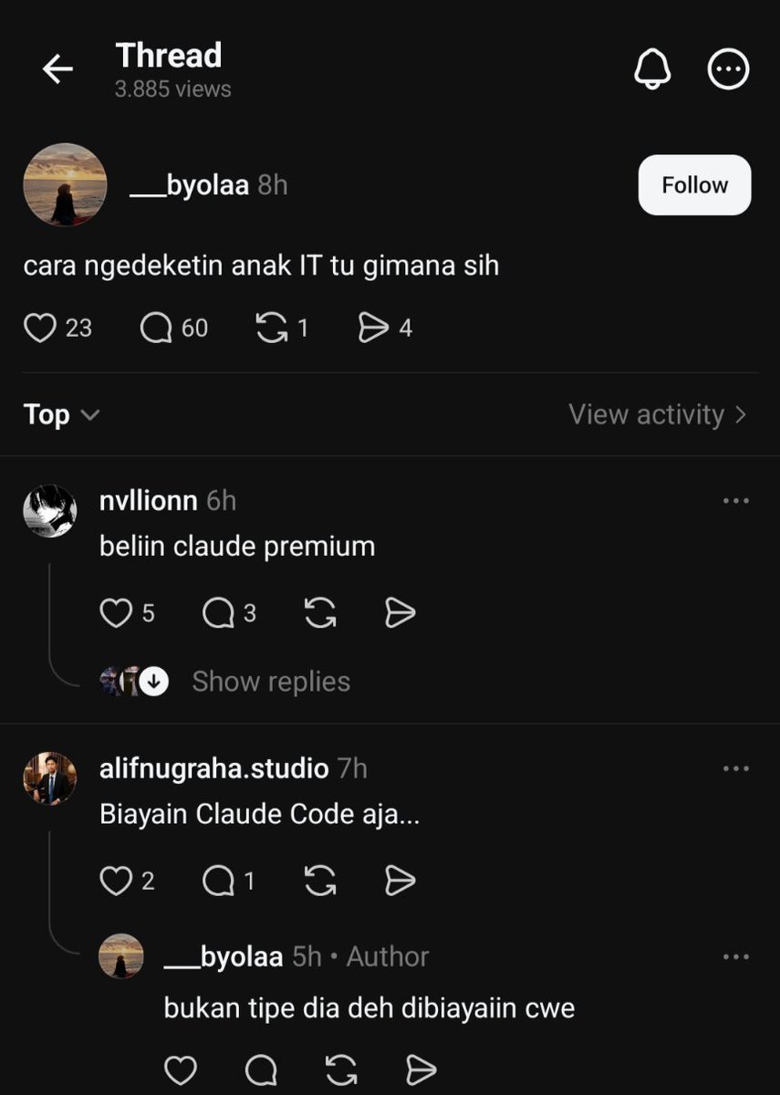 artemdire's tweet photo. im over the top kalo di beliin claude premium https://t.co/7B2tXJgWTd