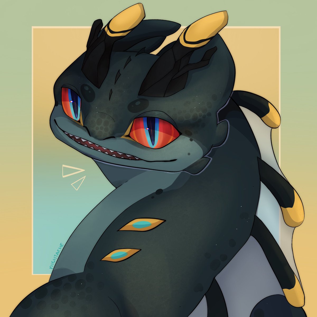 Lightni25116769's tweet photo. headshot commission for patkofe on insta :3
#httyd #howtotrainyourdragon #nightfury
#lightfury #dragon #originalcharacters #toothless #httydfan #adopt #digitalart #dragonart #httydart https://t.co/NjNwcWWJjo