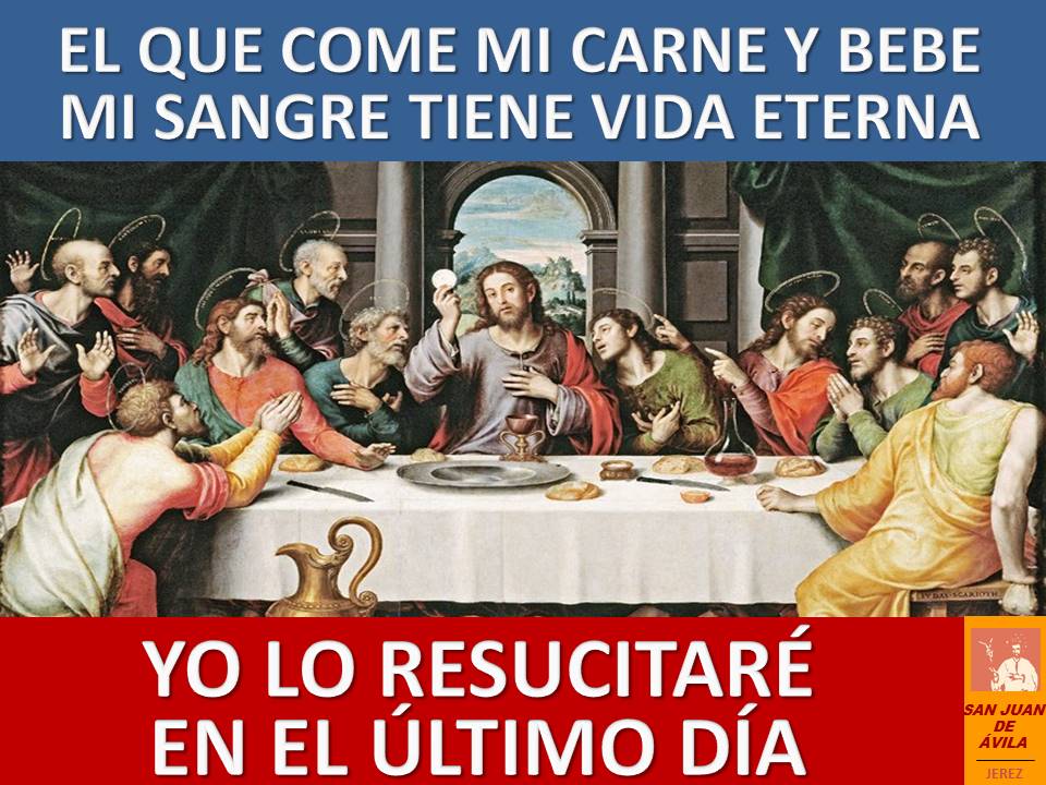 AP_SJA's tweet photo. ✝️ Solemnidad de Corpus Christi

📖 Yo soy el pan vivo que ha bajado del cielo; el que coma de este pan vivirá para siempre. Y el pan que yo daré es mi carne por la vida del mundo

El que come mi carne y bebe mi sangre tiene vida eterna

⛪️¡Feliz Domingo!

https://t.co/NUOmSTYqVJ https://t.co/EWexcAogbc