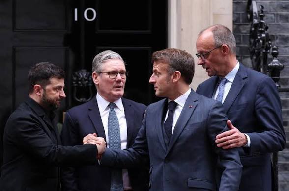 alanfriedmanit's tweet photo. Oggi i leader chiave d’Europa incontrano Zelensky per discutere come contrastare la minaccia russa al continente. Un quarto leader europeo (il cui governo include propagandisti filo-Putin) non è stato invitato. https://t.co/cmP7iZPptw