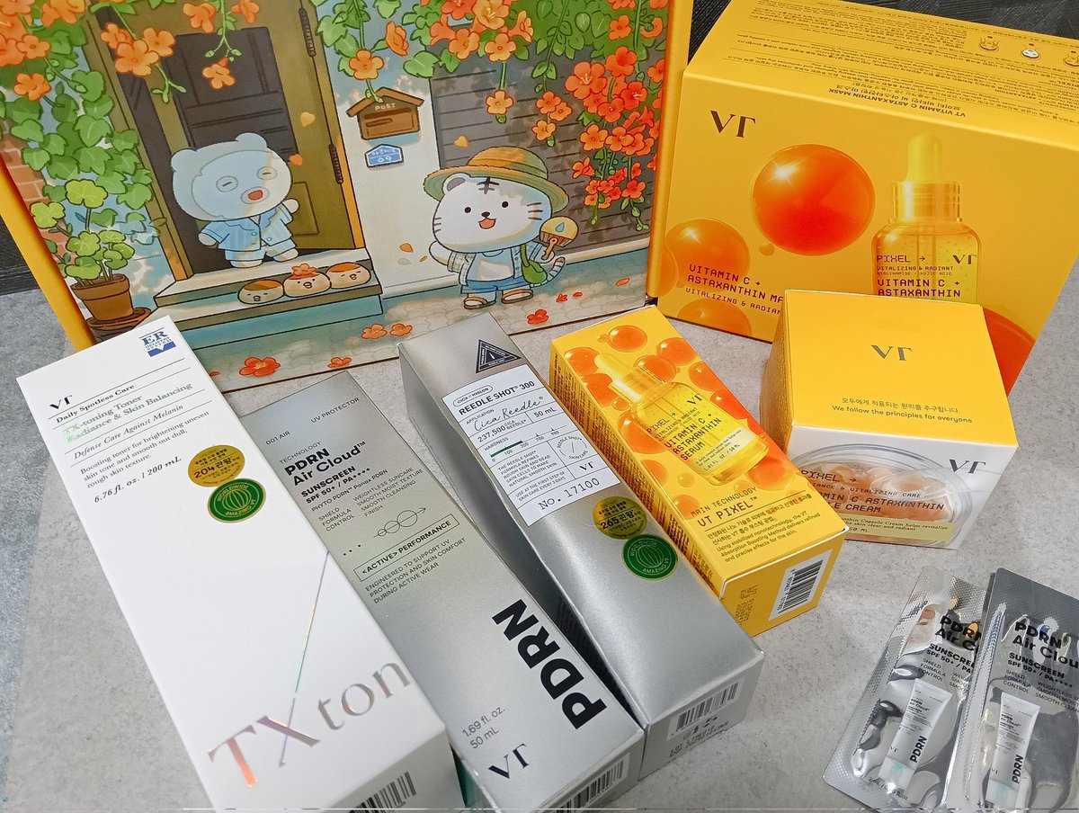nosuke_no_twi's tweet photo. メガ割購入品
VT ビタミンC＋アスタキサンチンのセット届いた！
夏に向けてせっせとケアしますかね~🟠

抱き合わせとかギフトとかでだいたいリードルショットついてくるから在庫が…🙊 https://t.co/B7t5TawwOB