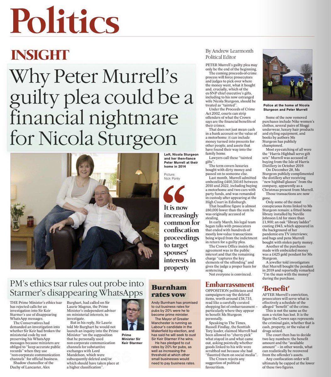CallmeRayf's tweet photo. I wonder how many “tainted” gifts Sturgeon and her family have? https://t.co/etIhPgbO4b
