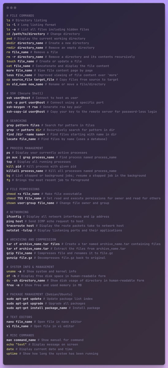 csaba_kissi's tweet photo. Top Linux commands https://t.co/UQDvimYNW3