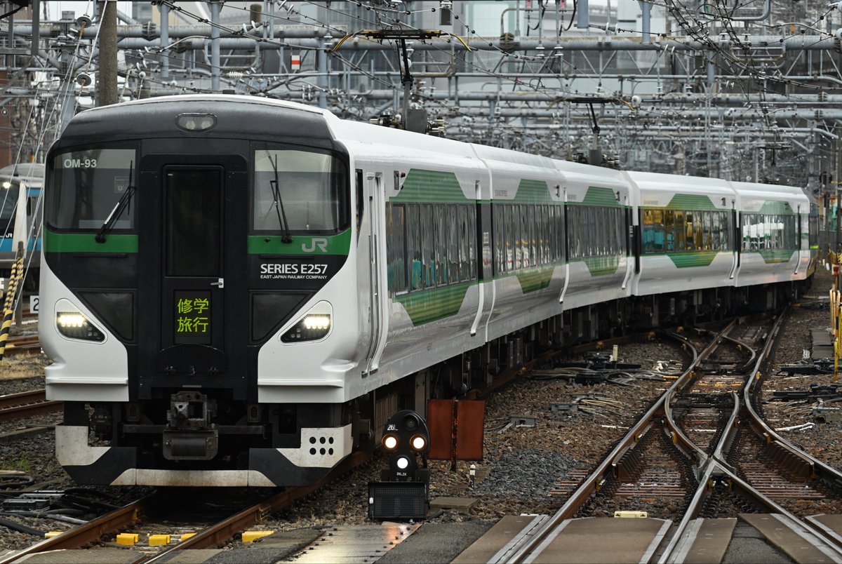 trainboy0214's tweet photo. 2026/06/07(日)
9875M 高崎線 集約臨(熊谷行)
E257系5000番台 OM-93編成 https://t.co/g3pASzmrG5