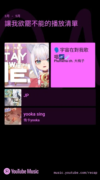 plum_virtual's tweet photo. 🗣️宇宙在對我歌唱🌌☄️
(但個人最喜歡的播放清單是最下面那個) https://t.co/eM9mCpxj38