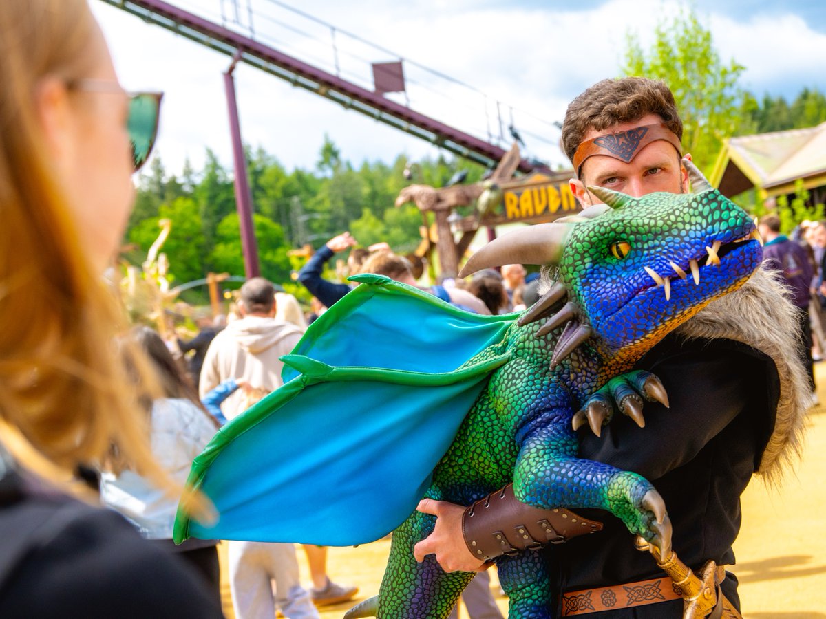 PaultonsPark's tweet photo. Magma 🐲 
Have you met Magma, our baby dragon in Valgard? 🔥
This fiery little friend has quickly become a favourite with warriors of all ages! Keep your eyes peeled as you journey through the realm and don’t forget to stop for a photo! 📸 https://t.co/rBb1pERFjS