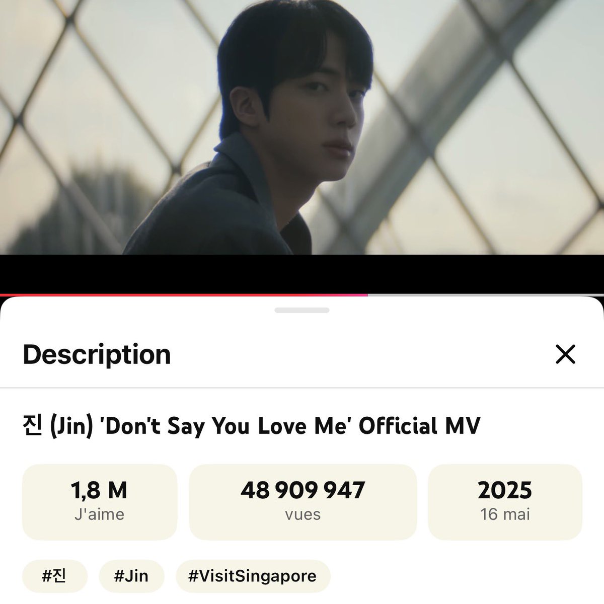 JinYouTube_'s tweet photo. #50MforDSYLM DOJEON! 🎥💥

Join the DAILY challenge to reach 50 MILLION views for 'Don’t Say You Love Me' MV as soon as possible! 

We are only 90,053 views away to reach 49M!🔜

Stream here: https://t.co/GbfHlTFi1a

Could I get 50 streaming screenshots? https://t.co/CMTRNVWEBZ
