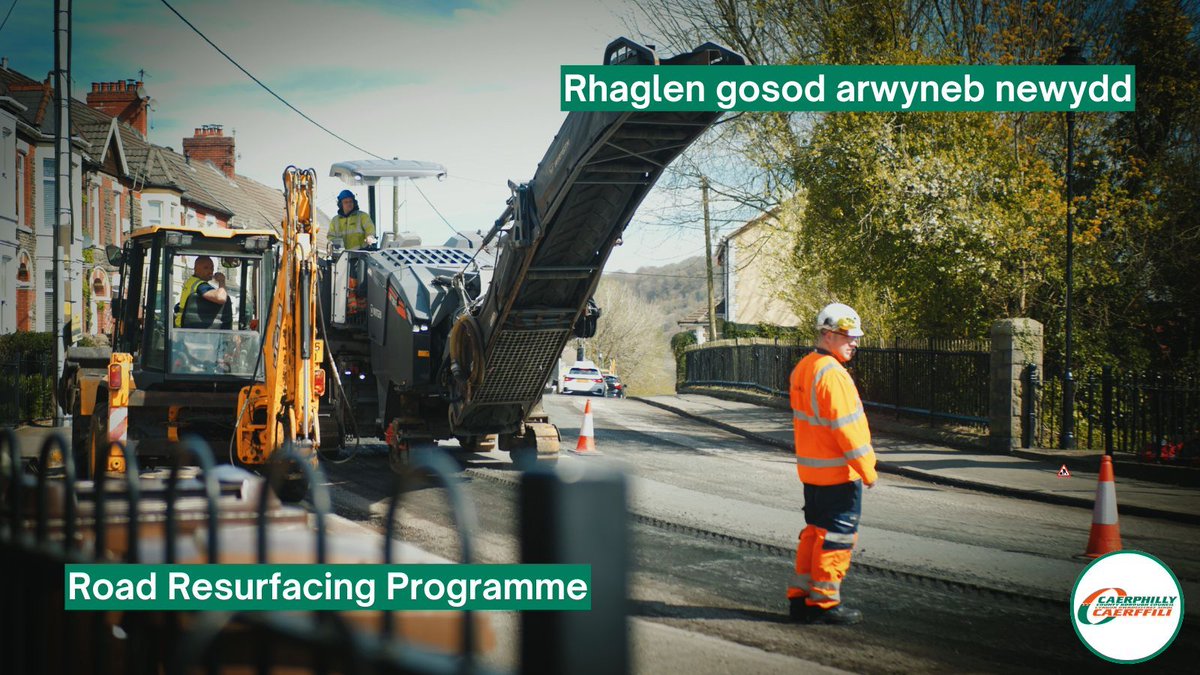 CaerphillyCBC's tweet photo. ⚠️Road Resurfacing Works – Bedllwyn Road
 
Our resurfacing programme is scheduled to begin on 14th June until 17th June at Bedllwyn Road, Ystrad Mynach. 

A full road closure will be in place between 9:30am – 3:30pm and 6pm onwards. https://t.co/mMoV2yRToD